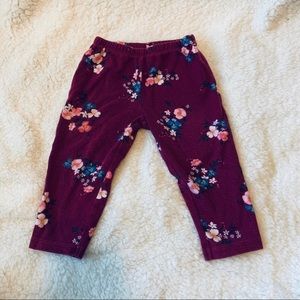 Carters 18 mo burgundy leggings